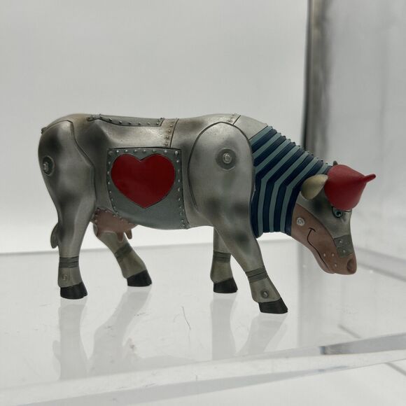 2002 Cow Parade Wizard of Oz Tin Man Cow No. 7242 w/ Box - Picture 14 of 14